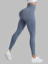 ZASUWA Female Ribbed Denim Scrunch Bum Leggings