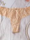 ZASUWA Femal Roman-Knot Lace T-back Panties