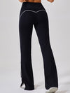 ZASUWA Female Flare High-waisted Split Pants