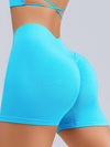 ZASUWA Female Deep V Back Scrunch Bum Seamless Shorts