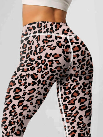 ZASUWA Female Leopard Print High-rise Leggings