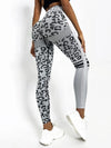 ZASUWA Female Leopard Scrunch Bum Quick-dry Leggings