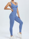 ZASUWA Female Cross Back Scrunch Bum Hollow Out Jumpsuit