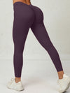 ZASUWA Female Deep V Back Scrunch Bum Leggings