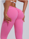 ZASUWA Female Deep-V Scrunch Bum Leggings