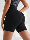 ZASUWA Female Scrunch Bum High-rise Butt-lift Spandex Gym Booty Shorts