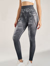 ZASUWA Female Denim Hip-lift High-waisted Leggings