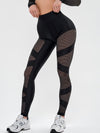 ❤ZASUWA Female Unique Wildest Net Style Hip-lift Leggings