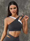 ZASUWA Female Contrast Color Strap High-support Sports Bras