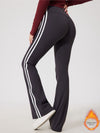 ZASUWA Female Fleece Flare Stripe High-waisted Leggings