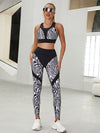 ❤ZASUWA Female Zebra Pattern Push-Up Scrunch Bum Leggings