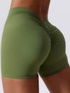 ZASUWA Female Scrunch Bum Spandex Gym Booty Shorts