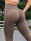 ZASUWA Female Denim Scrunch Bum High-rise Leggings