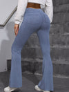 ZASUWA Female Hip-lift Denim Elastic Tight Flare Leggings