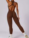 ZASUWA Female Zipper Cutout Scrunch Bum Jumpsuit