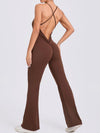 ZASUWA Female Cross Back Flare Booty Jumpsuit