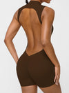 ZASUWA Female Backless Scrunch Bum With Pads Romper