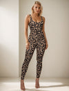 🖤ZASUWA Female Leopard Print U Collar Jumpsuit