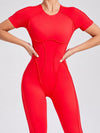 ZASUWA Female Heart Backless Jumpsuit