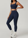 ZASUWA Female Backless U collar High-rise Split Flare Tracksuit