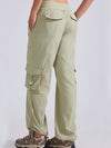 ZASUWA Female Pocket Casual Loose Cargo Drawstring Pants