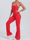 ZASUWA Female Cross Back Flare Booty Jumpsuit