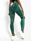 ZASUWA Female Leopard Scrunch Bum Quick-dry Leggings