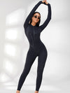 ❤ZASUWA Female Trendy Zipper Peach Booty Jumpsuit