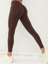 ZASUWA Female Deep V Back Scrunch Bum Leggings