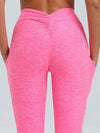 ZASUWA Female Deep V Back Pocket Scrunch Bum Leggings