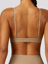 ZASUWA Female Super Deep V Backless Ribbed Sports Bras