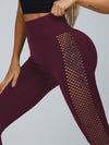 ZASUWA Female Breathable Side Net Hip-lift Leggings