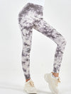 ZASUWA Female Denim Hot Tie-dye Pocket Scrunch Bum Leggings