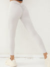 ZASUWA Female Deep V Back Scrunch Bum Leggings