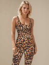 🖤ZASUWA Female Leopard Print U Collar Jumpsuit