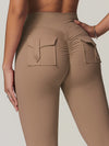 ZASUWA Female Pocket Scrunch Bum Cargo Leggings