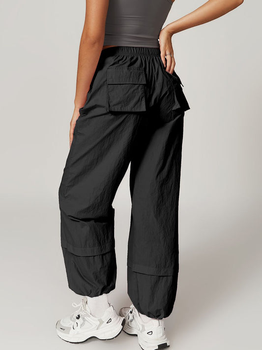 ZASUWA Female Pocket Casual Loose Cargo Pants