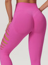 ZASUWA Female Hollow Out Hip-lift Quick-dry High-waisted Seamless Leggings