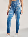 ZASUWA Female Denim Hip-lift High-waisted Leggings