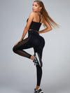 ZASUWA Female Hollow Design Beauty Back Net Tracksuit