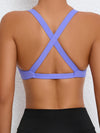 ZASUWA Female Twist Cross Back Sports Bras