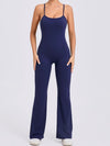 ZASUWA Female Cross Back Flare Booty Jumpsuit