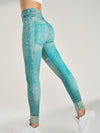 ZASUWA Female Denim Pocket Hip-lift Leggings