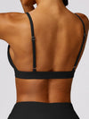 ZASUWA Female Super Deep V Backless Ribbed Sports Bras