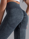 ZASUWA Female Denim Scrunch Bum High-rise Leggings