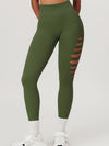 ZASUWA Female Hollow Out Hip-lift Quick-dry High-waisted Seamless Leggings