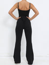 ZASUWA Female Scrunch Bum Flare Jumpsuit