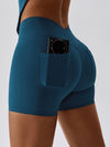 ZASUWA Female V-shape Waist Pocket Leggings