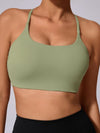 ZASUWA Female Cross Back U Collar Sports Bras