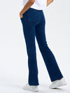 ZASUWA Female Denim Pocket V-shape Waist  Flare Leggings